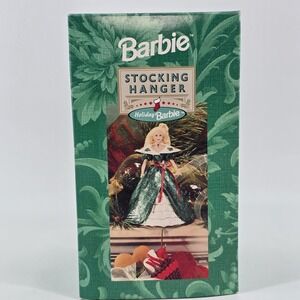 Barbie Stocking Hanger Holiday 1996 Mattel‎ New
